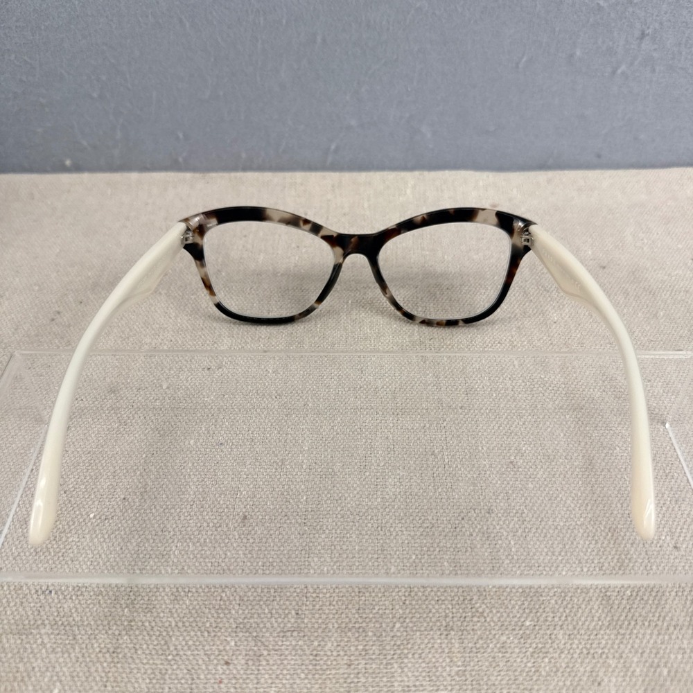 Prada VPR 29R Tortoise & Cream Eyeglass Frames 54-17-140 Italy AS-IS - Picture 5 of 10
